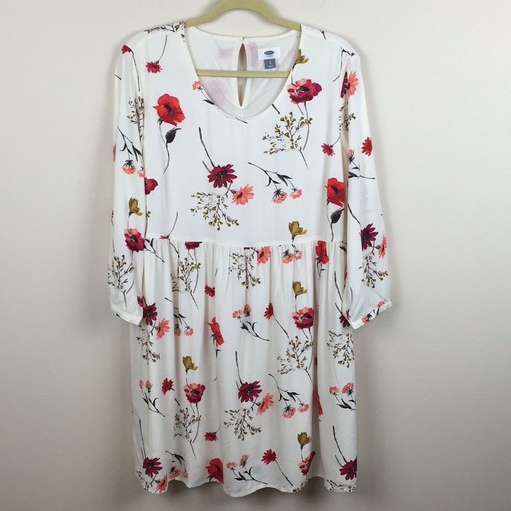 Old Navy - Multi Floral Keyhole Back Dress